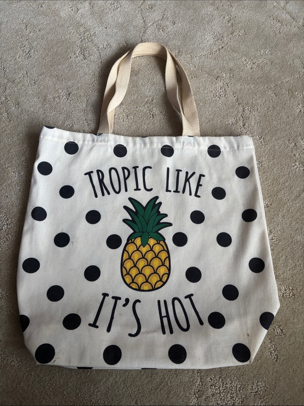 🍍 Tropic Like It's Hot Canvas Tote 🍍